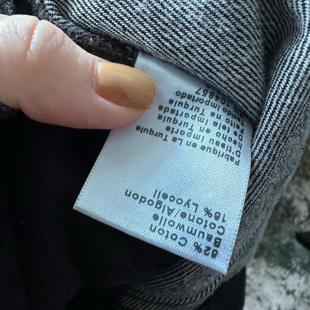 AG Jeans Denim Mock Neck Jacket Size Medium - Picture 3 of 7